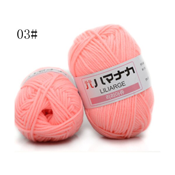 25g Milk Cotton Yarn Comfortable Wool Blended Yarn Apparel Sewing Yarn Hand Knitting Scarf Hat Yarn crochet knitting yarn: B