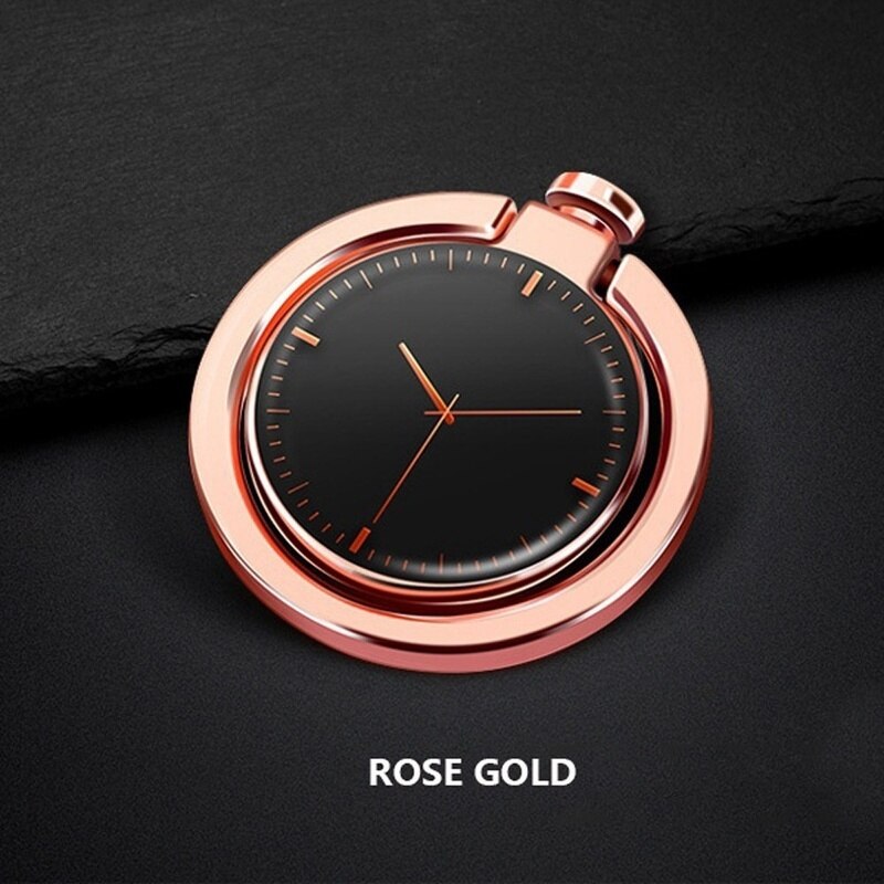 Soporte de anillo de Metal giratorio de 360 grados para teléfono móvil, soporte de agarre de Anti caída para dedo, anillo para teléfono móvil, funda: Rosa