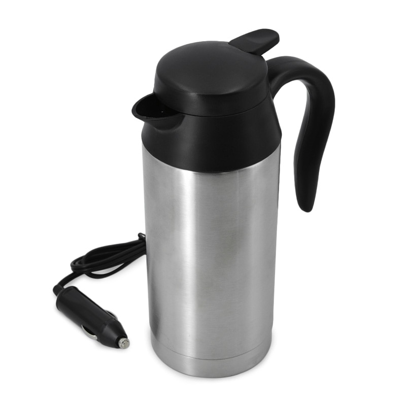Auto Verwarming Cup Roestvrij Staal Cup Reiswaterkoker Voor Koffie Thee Verwarmde Mok Motor Water Draagbare Auto Cup accessoires
