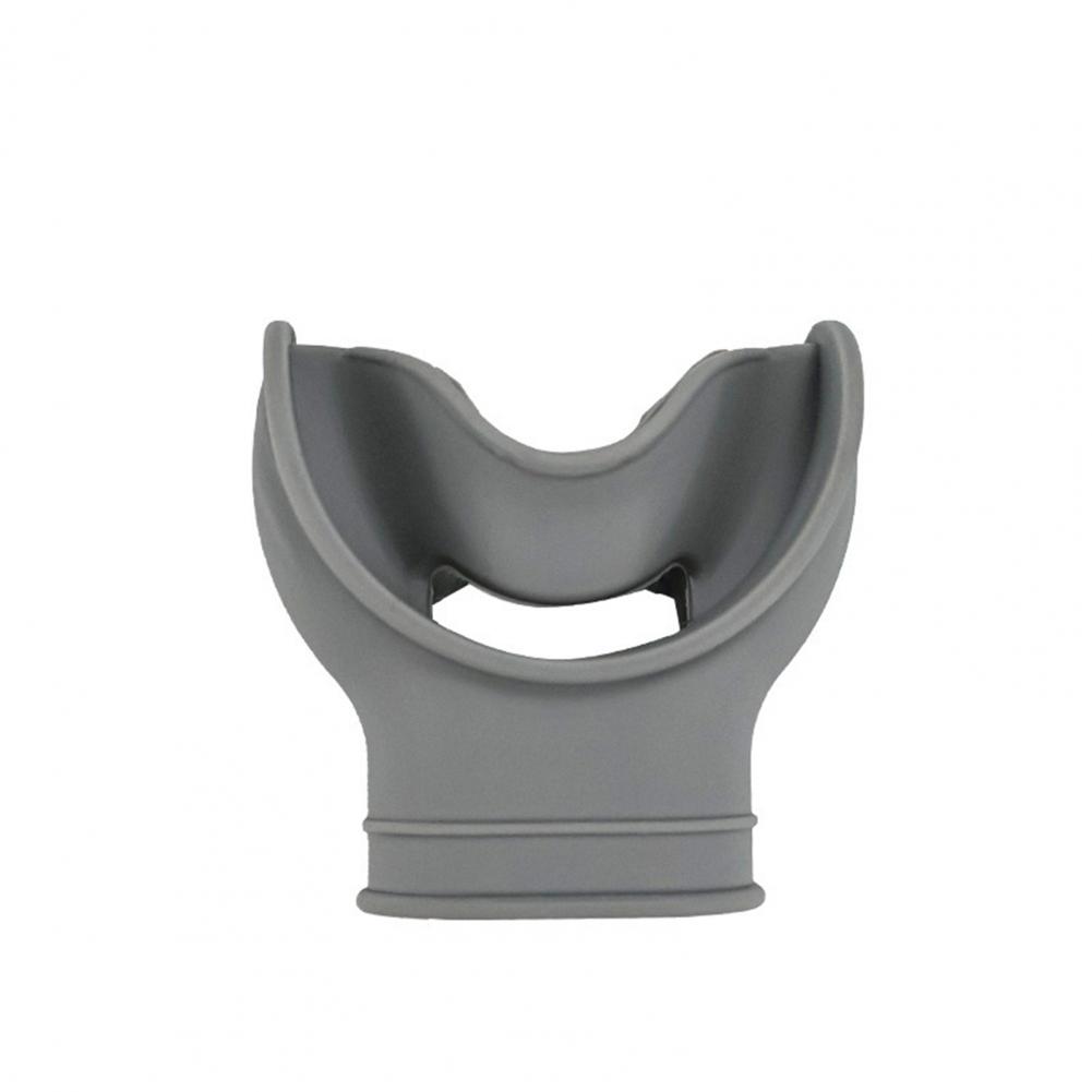 Boquilla de buceo de silicona sin BPA, boquillas subacuáticas para snorkel profundo, regulador de snorkel, accesorios para boquilla: Negro