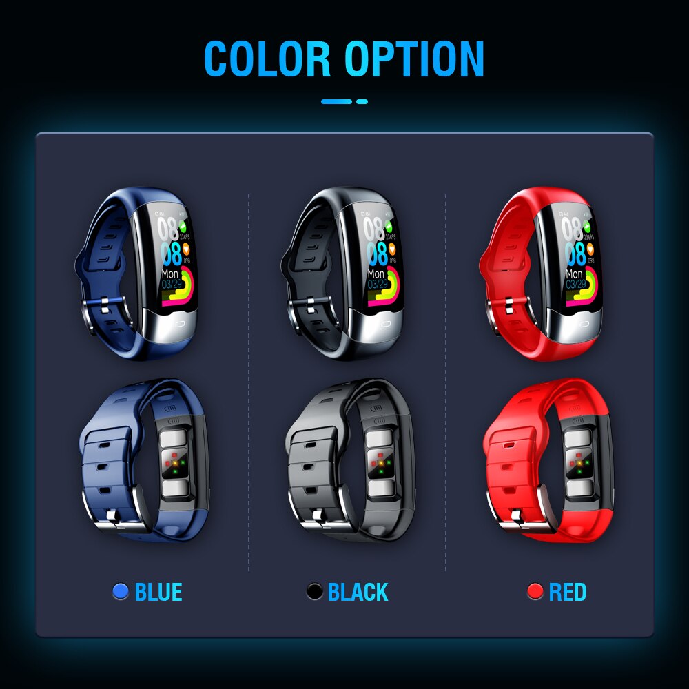 AVATTO ECG PPG HRV Smart Bracelet IP68 Waterproof Blood Pressure Oxygen Heart Rate Monitor Sport Tracker Men Women Wrist Band