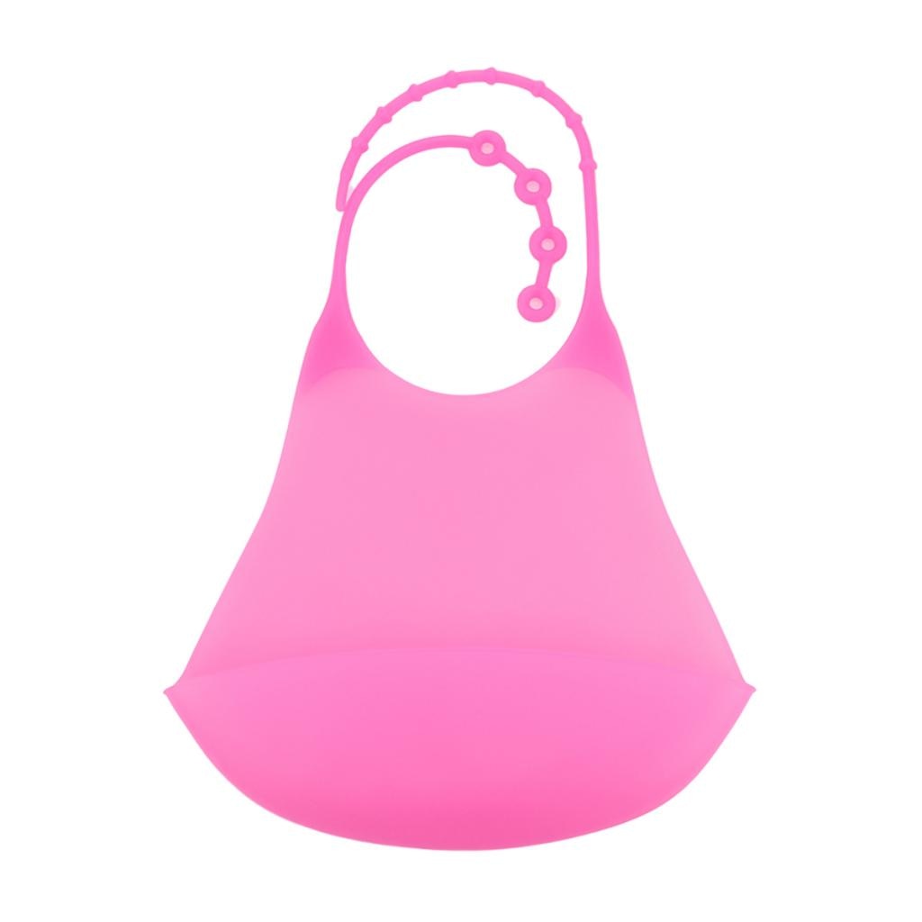 Bavoir en Silicone pour adultes, pour femmes et hommes, protection imperméable pour les repas, avec poche pour attraper des aliments profonds