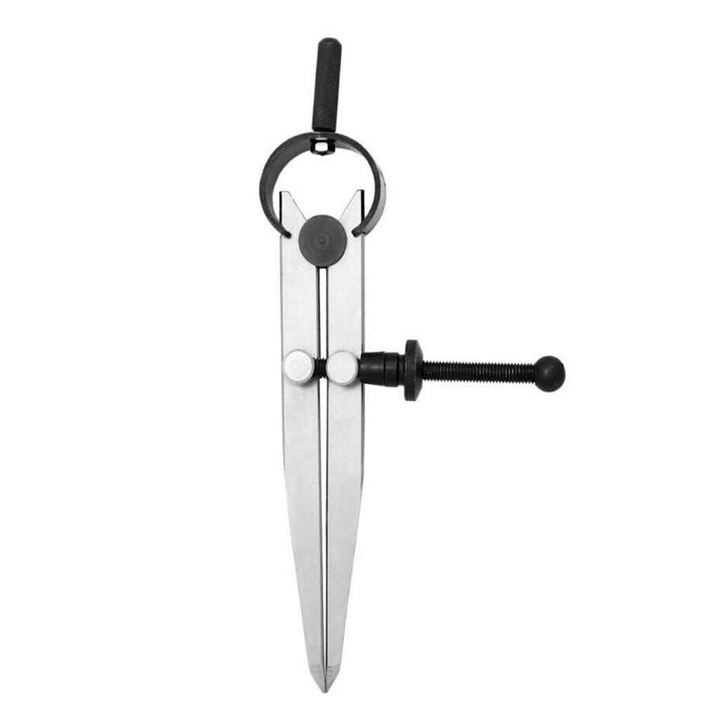 Adjustable Lockable Carbon steel Scriber Divider Wheel Compass Leather Stitch Hole Distance Measure Compass Leather Divider Tool