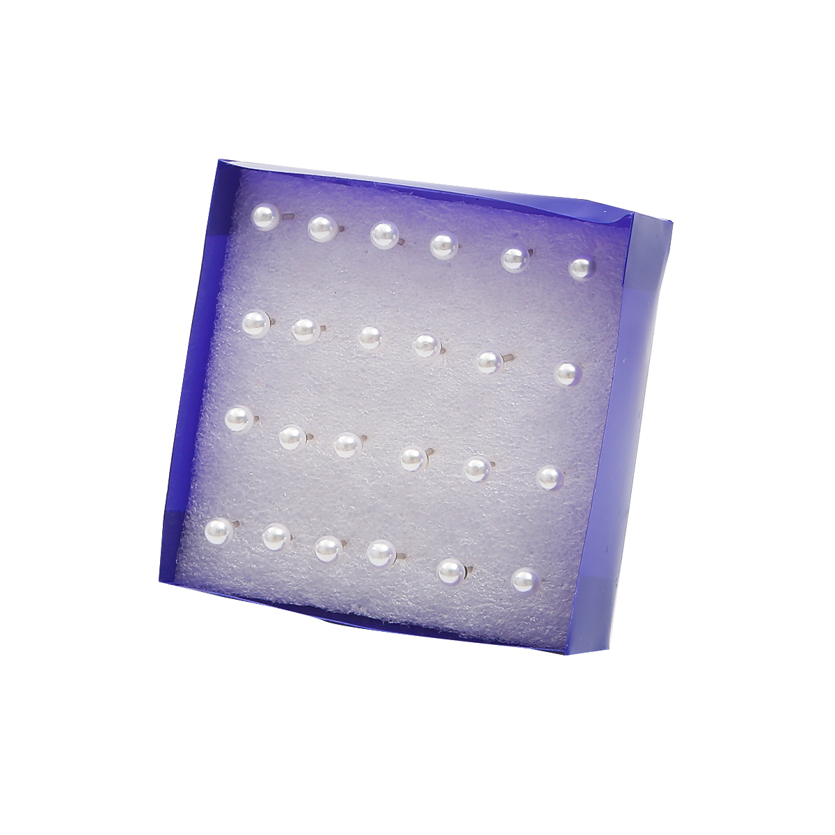 Juego de pendientes pequeños de perlas de cristal para mujer, aretes de diamantes de imitación, accesorios de joyería, bola, 2,5-6mm, 12 pares, 20 pares: Color dorado
