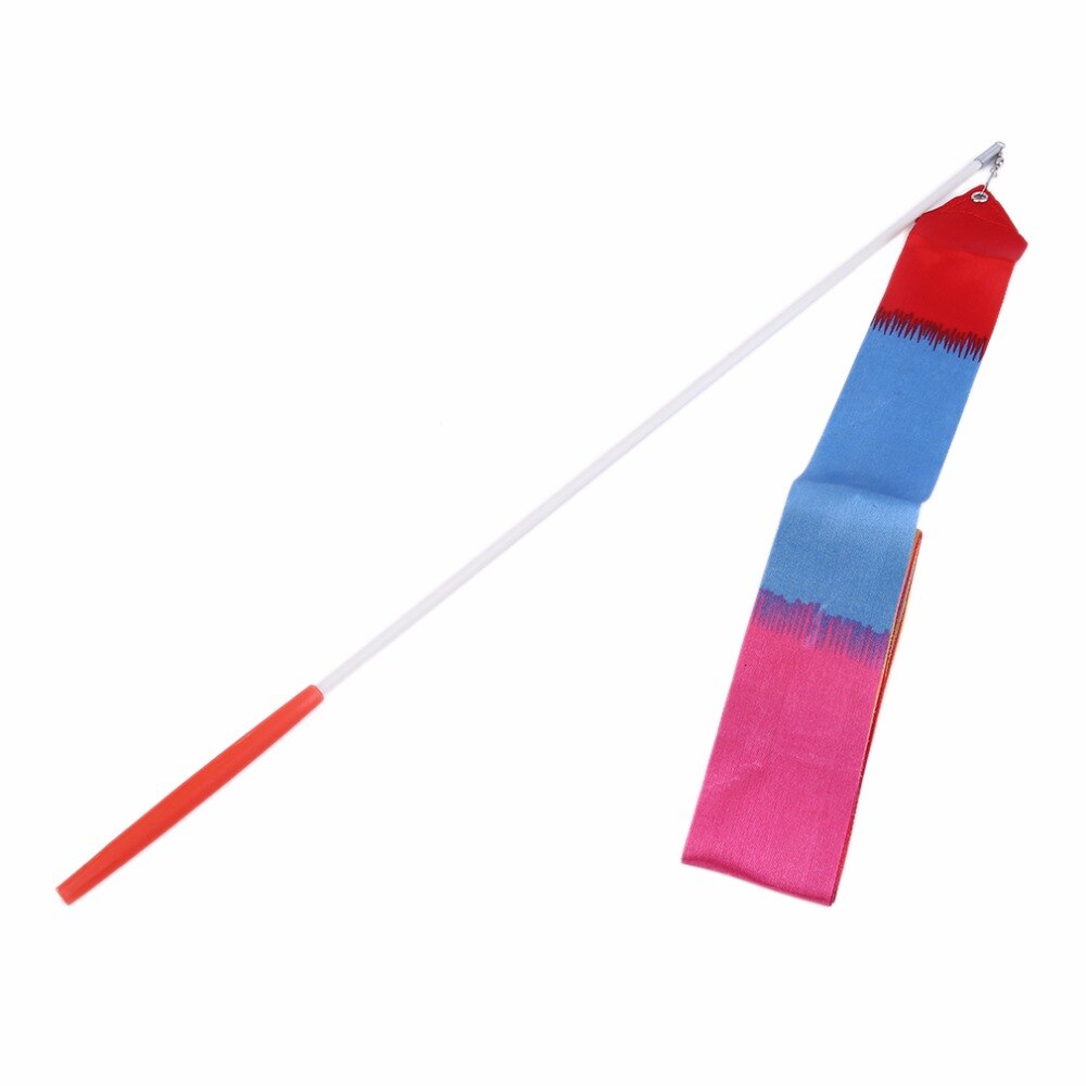 4m universele gym danslinten ritmische kunst gymnastiek streamer twirling rod stick dansvoorstelling accessoires op voorraad