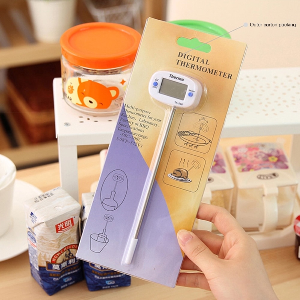 Voedselthermometer  ta288 digitale keukenthermometers voor vleesbereiding voedseltemperatuursonde bbq elektronische oven keukengereedschap