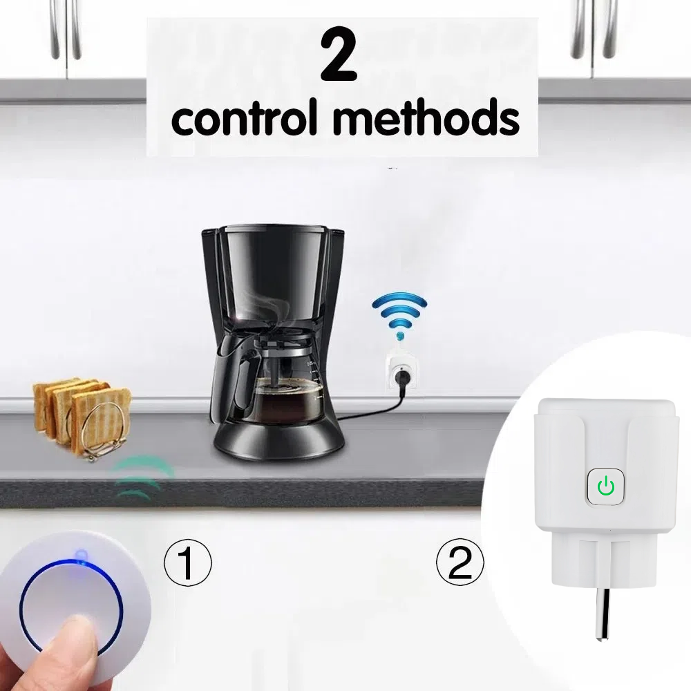 Bezprzewodowy pilot zdalnego sterowania 433 Mhz AC220V 15A EV1527 Code Smart Socket Wtyczka elektryczna Gniazda elektryczne do lampy świetlnej Inteligentny dom
