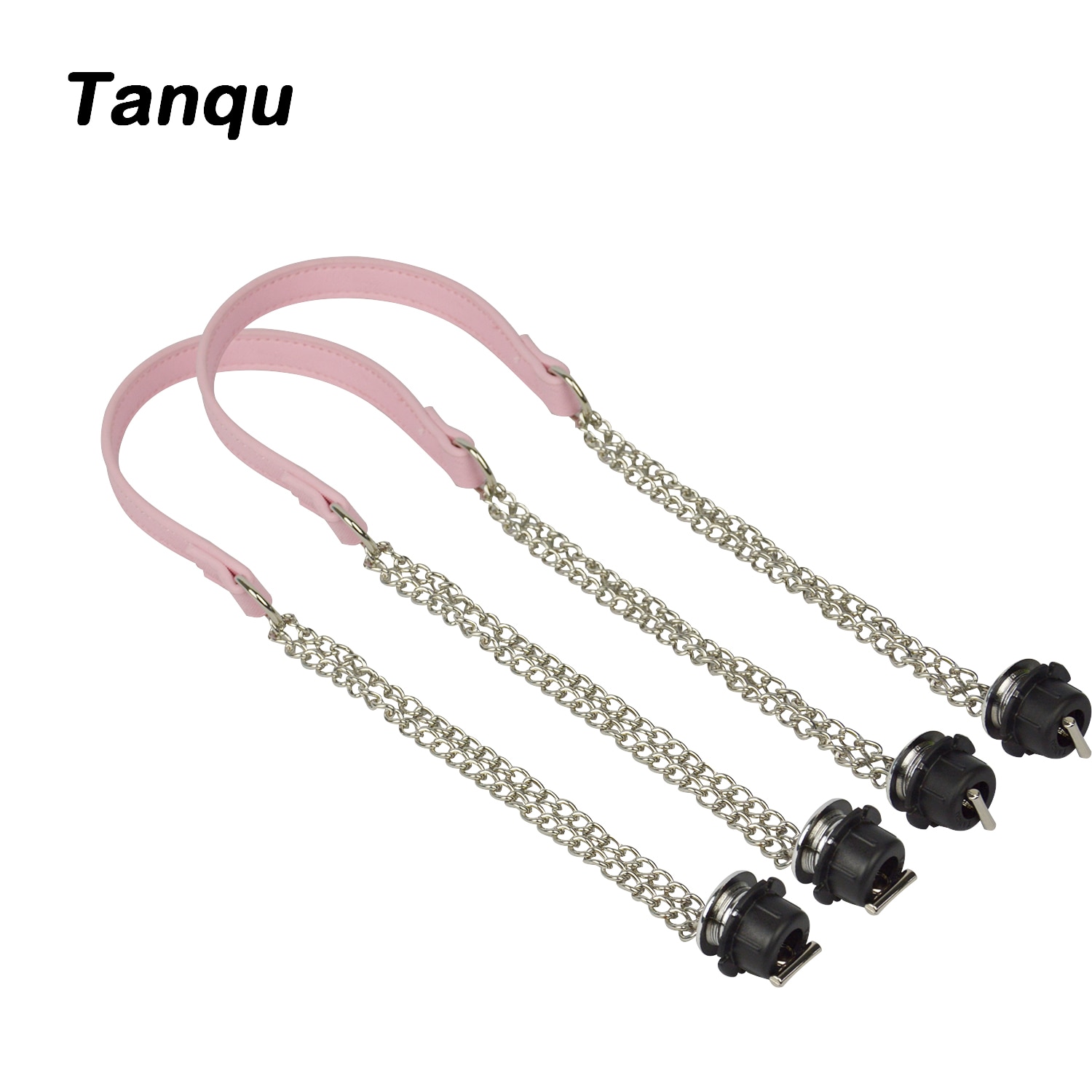 1 Pair Obag Silver Long Double OT Chain With Metal Plating Screw For OBag O bag Women Bag Shoulder HandBag