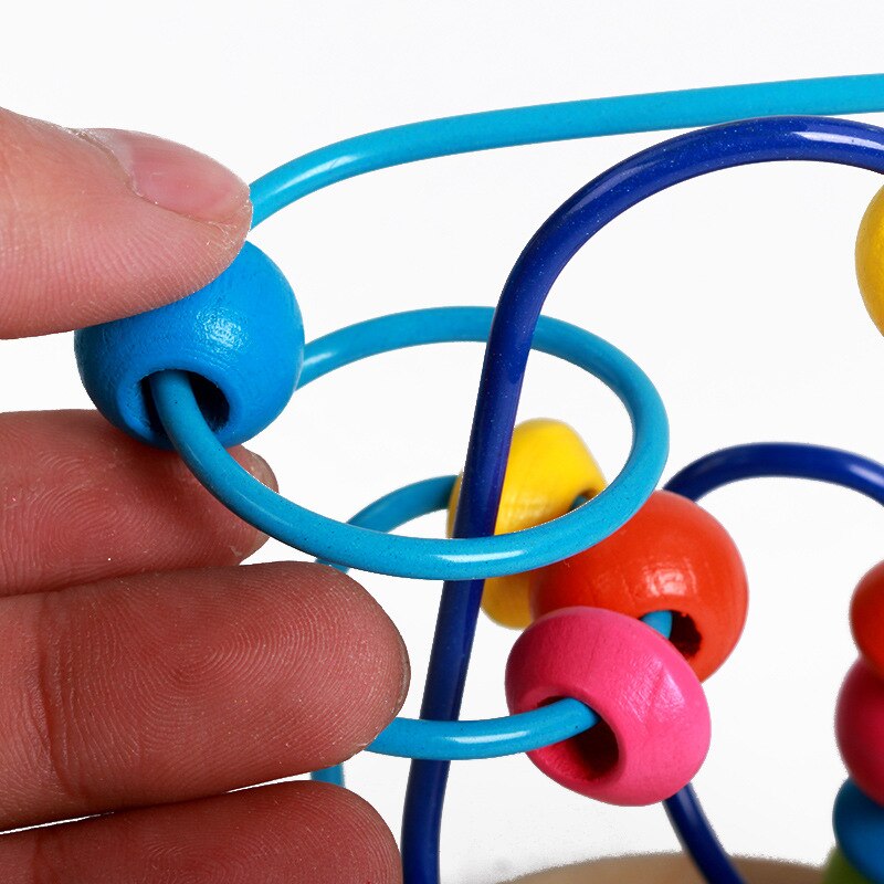 Mini Mathematik Spielzeug Matze Achterbahn Zählen Kreise Korn Draht Früer Pädagogische Karikatur Tiere Holz Spielzeug Für Chilrden Kind Baby