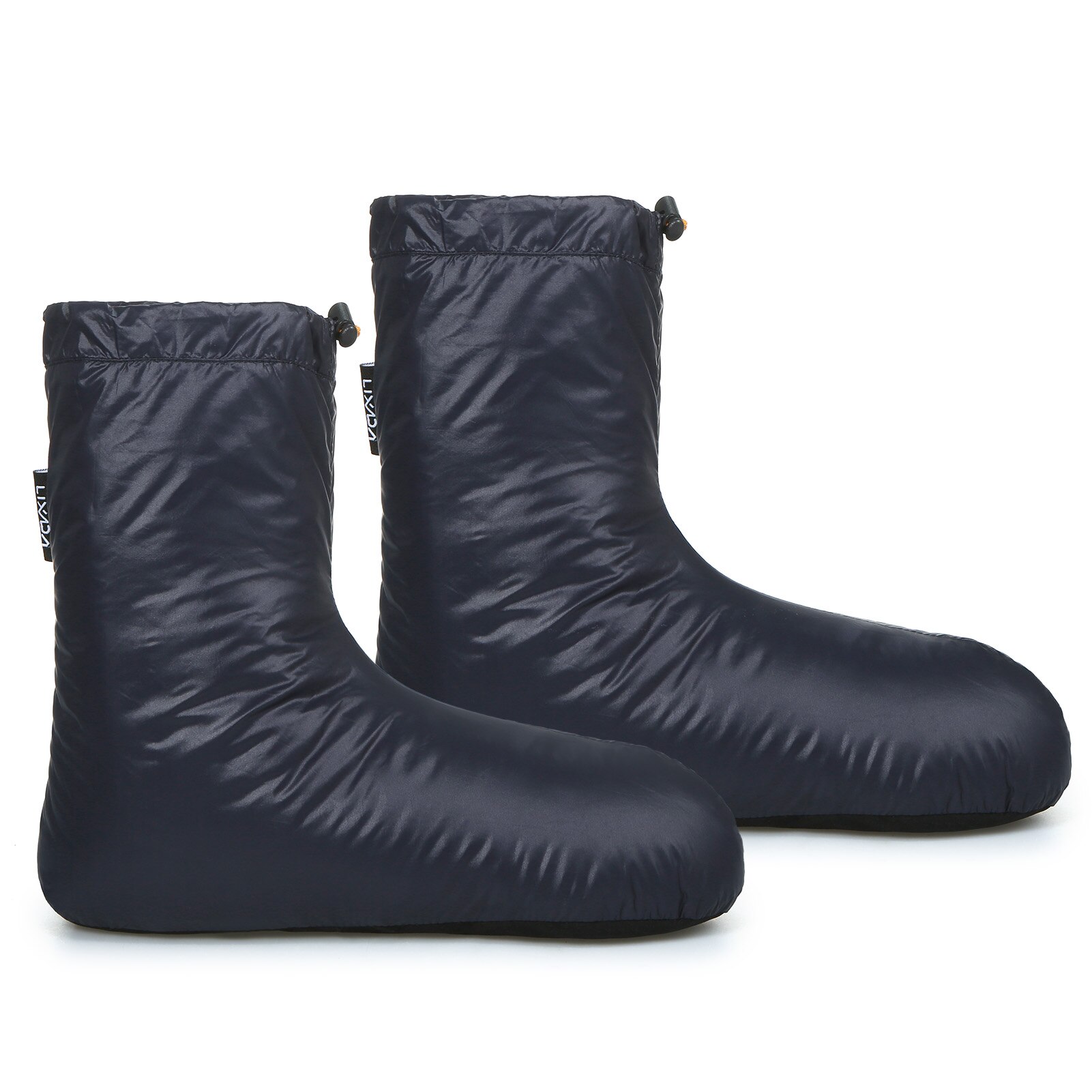 Lixada Winter Down Booties Socks Warm Soft Windproof Sleeping Slippers for Camping Sleeping Bag Tent Down Filled Boots