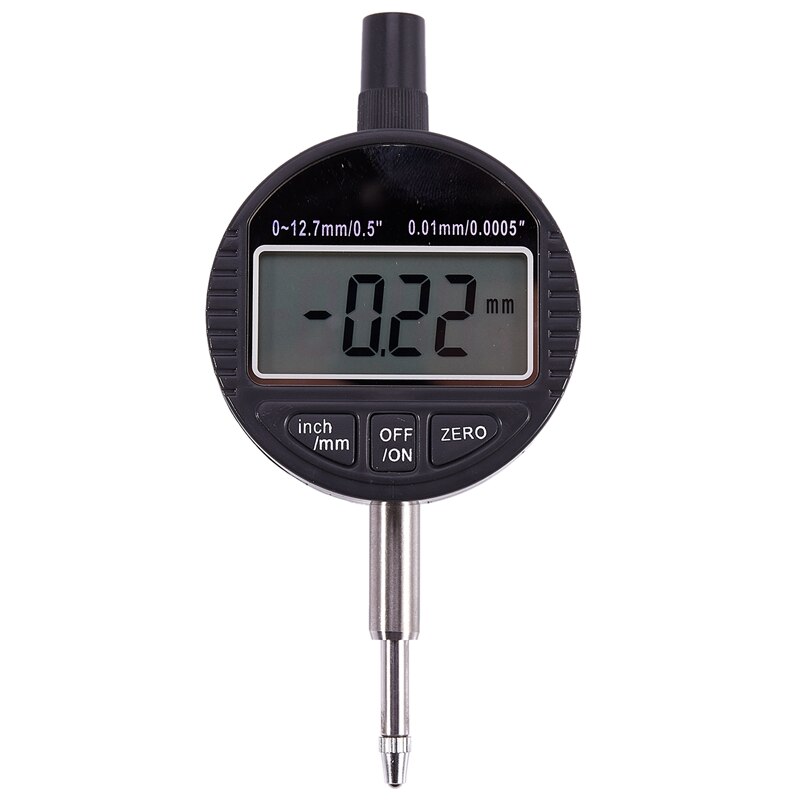 0-12.7Mm/1 Inch Range Gauge Digital Dial Indicator Precision Tool 0.01Mm/0.0005 Inch Tester Dial Indicator: Default Title