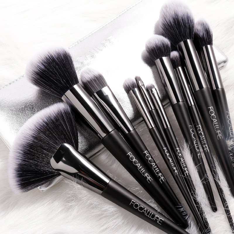Makeup børster sæt makeup børste værktøj kit eye liner shade naturlig-syntetisk hår børster sæt værktøj hurtig forsendelse