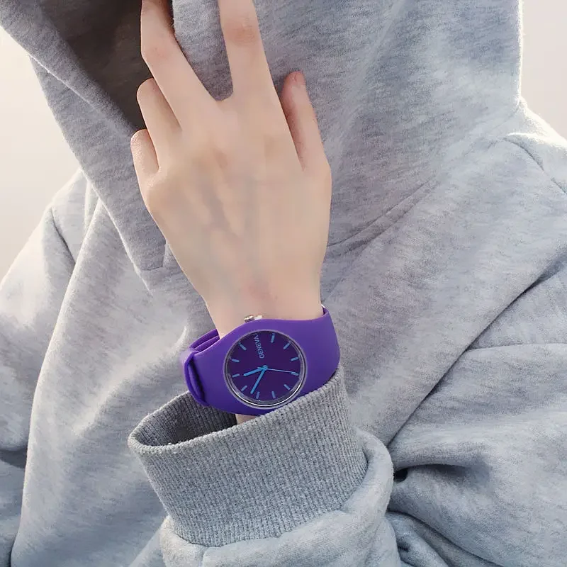 Jelly Silicone Watch Women Casual Geneva Sport Watches reloj mujer Quartz Wristwatch Men Watch reloj hombre