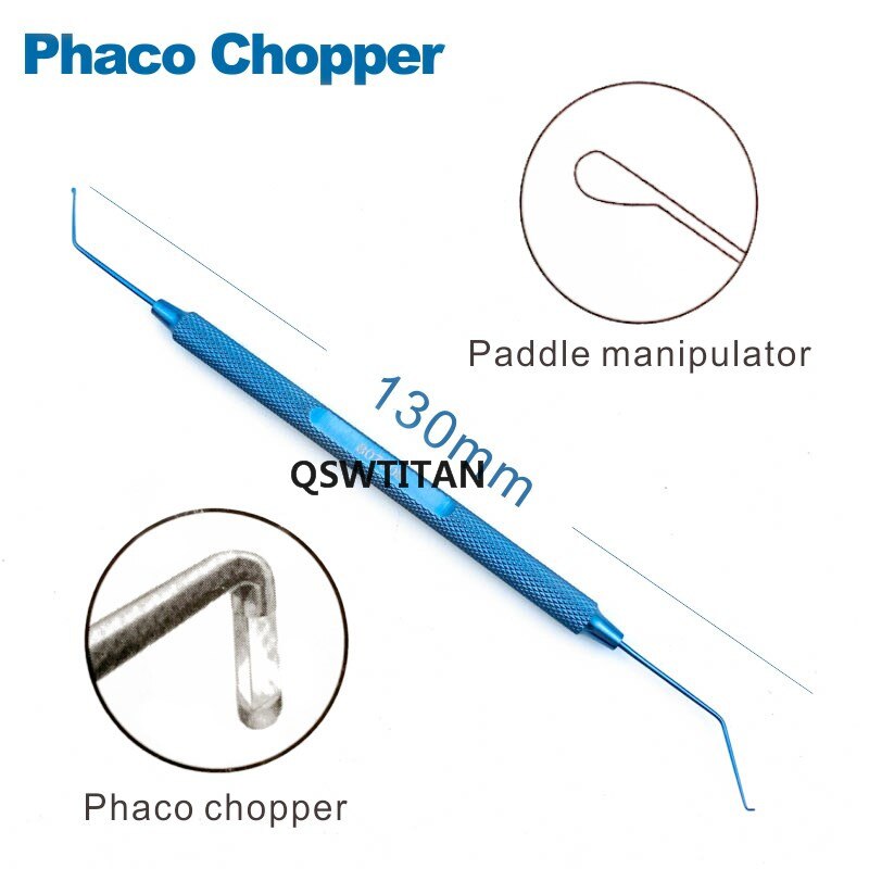 Phaco Chopper Titanium Spatel Manipulator Sinskey Haak Pet Oogheelkundige Chirurgische Instrumenten