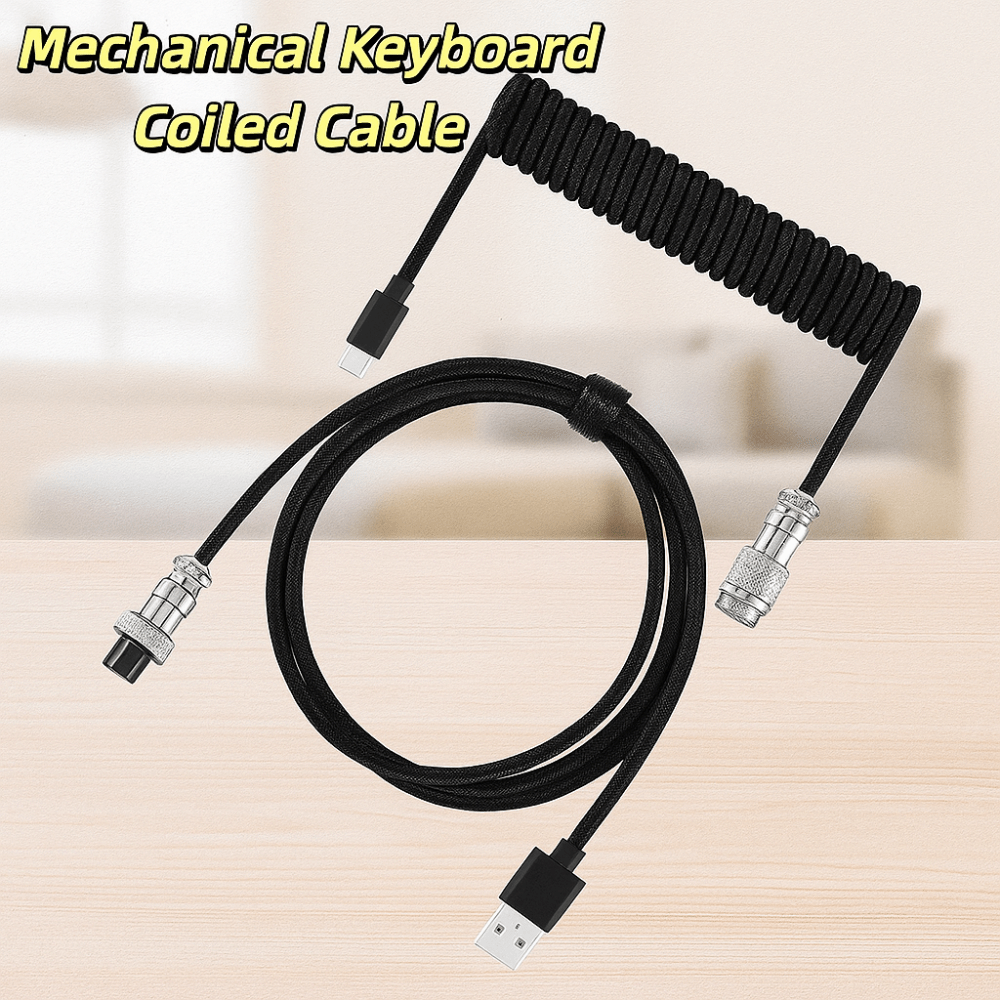 USB Port a Mechanical Keyboard Coiled Cable Max 3M Length Coiled Mechanical Keyboard Type C USB Cable USB a To Type C