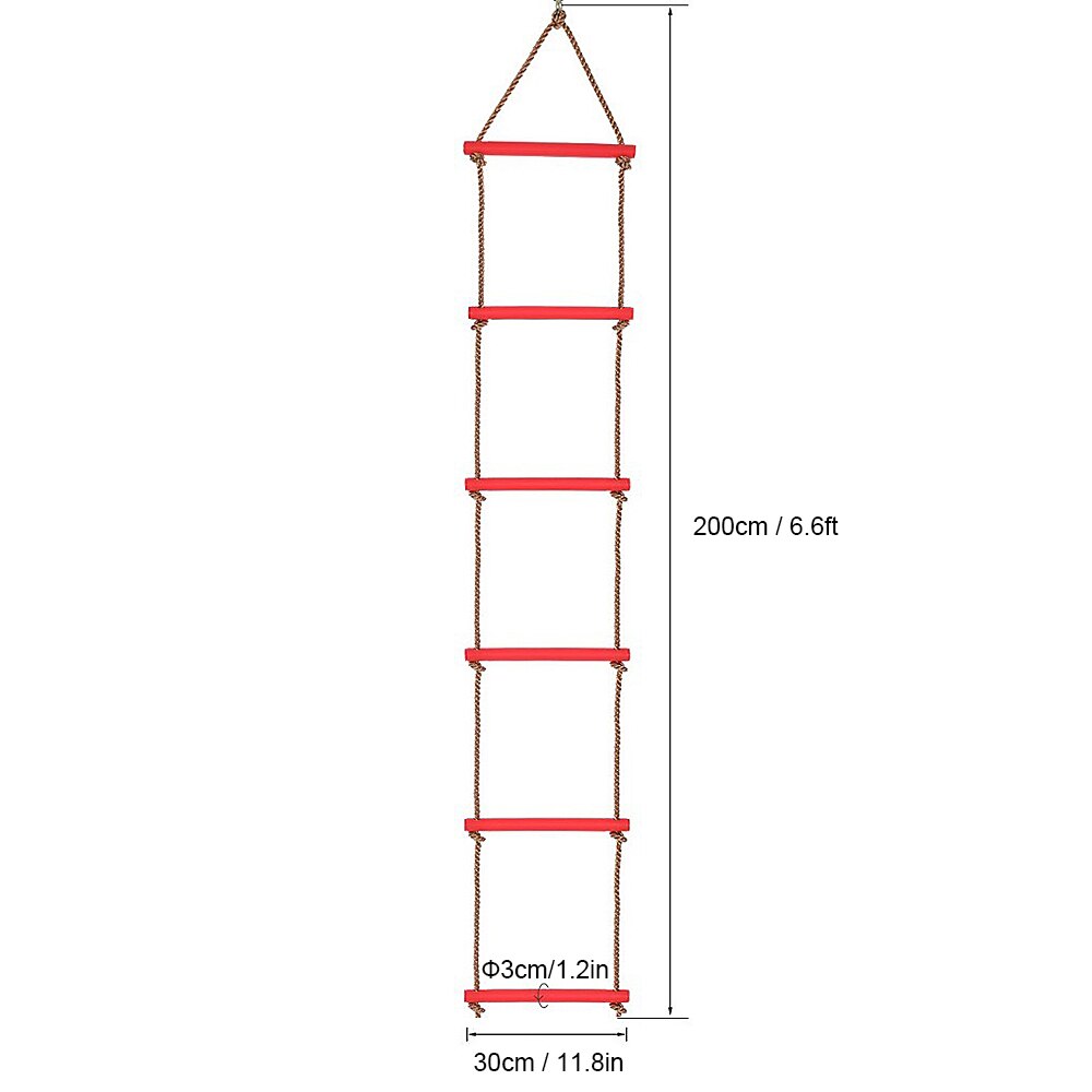 Binnen- en buitentouwklimladder voor kinderen, achtergrondspeelplaats, touwladder, grappige plastic lader, kinderen, kinderentertainment