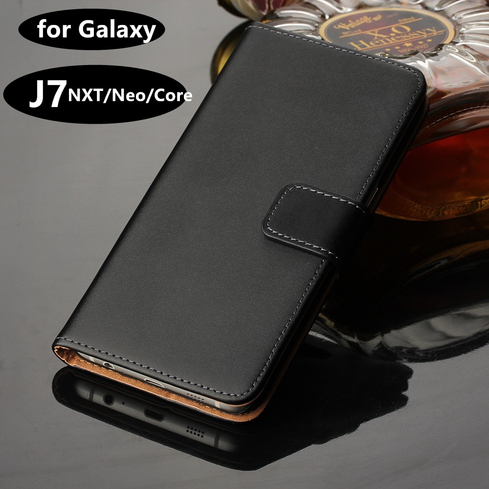 Premium Pu Leather Cover Luxury Wallet Case for Samsung Galaxy J7 Neo/NXT/Core/ J701F J701M card holder holster phone shell GG