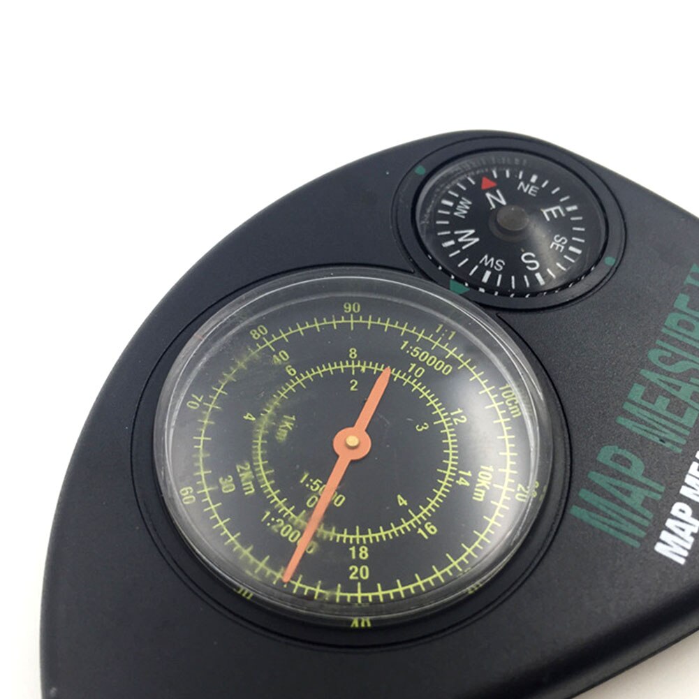 Klimmen Curvimeter Multifunctionele Richting Gids Reizen Kaart Measurer Outdoor Camping Mini 2 In 1 Sleutelhanger Navigatie Tool