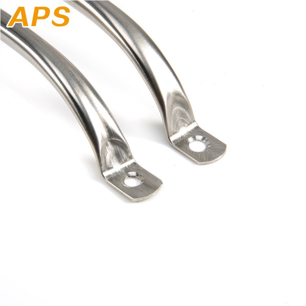 Tiradores de puerta de acero inoxidable, pomo de armario, cajones plateados, perillas de armario de cocina, 63mm, 79mm, 104mm, 125mm, estilo antiguo, 2 uds.