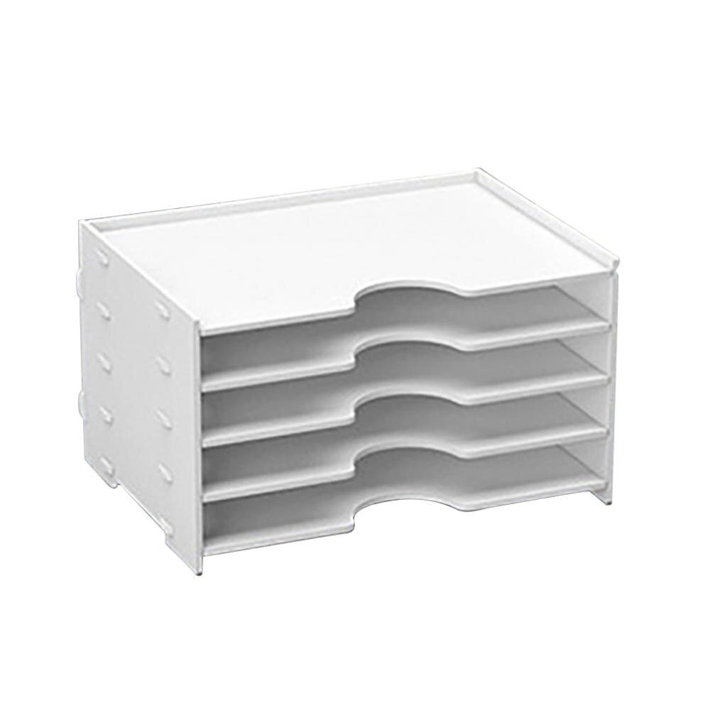 Wooden Storage Boxes For Home Office A4 Paper File Holder Sundries Storage Box Bedside Organizer Desktop Storage Holder