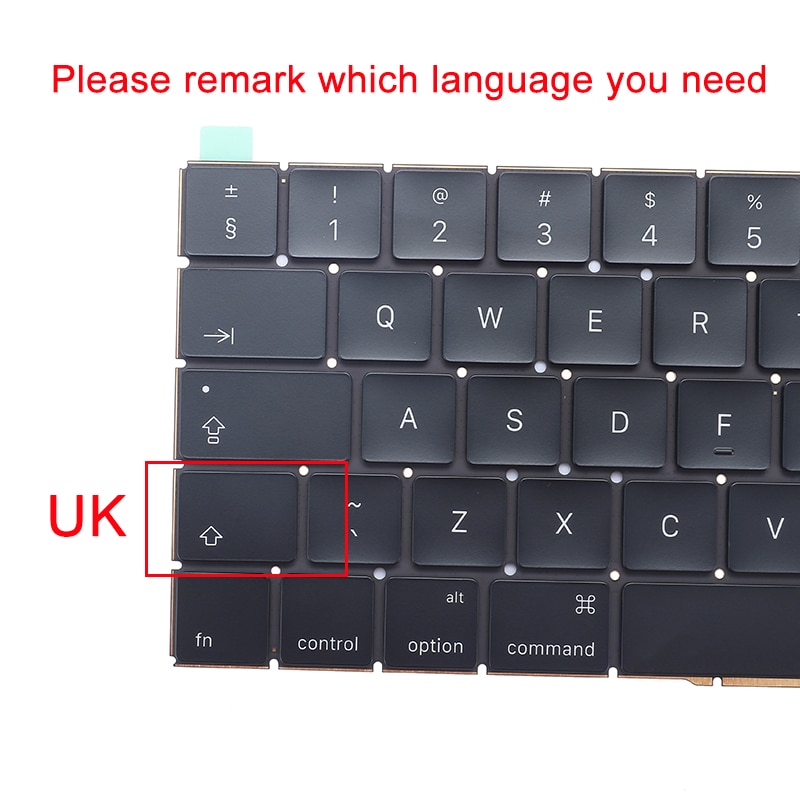 Laptop A1706 A1707 A1708 Keycap + Clip Schaar Scharnier Voor Macbook Pro Retina 13 "15'' Us Uk Keyboard key Cap Meerdere Tekst Layout