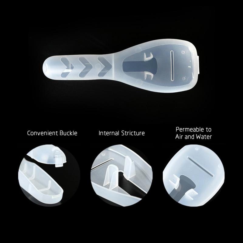 1 stk bærbar rejse barbermaskine til mænd barberblade plast opbevaringsboks barbermaskine beholder holder barberboks på lager!: Default Title