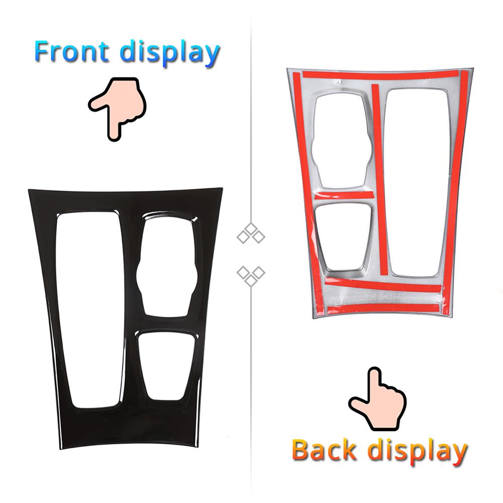 Negro brillante ABS de plástico del coche de Central de Panel de caja de cambios de adornos para BMW X5 E70 -13 modelos LHD vehículos Accesorios