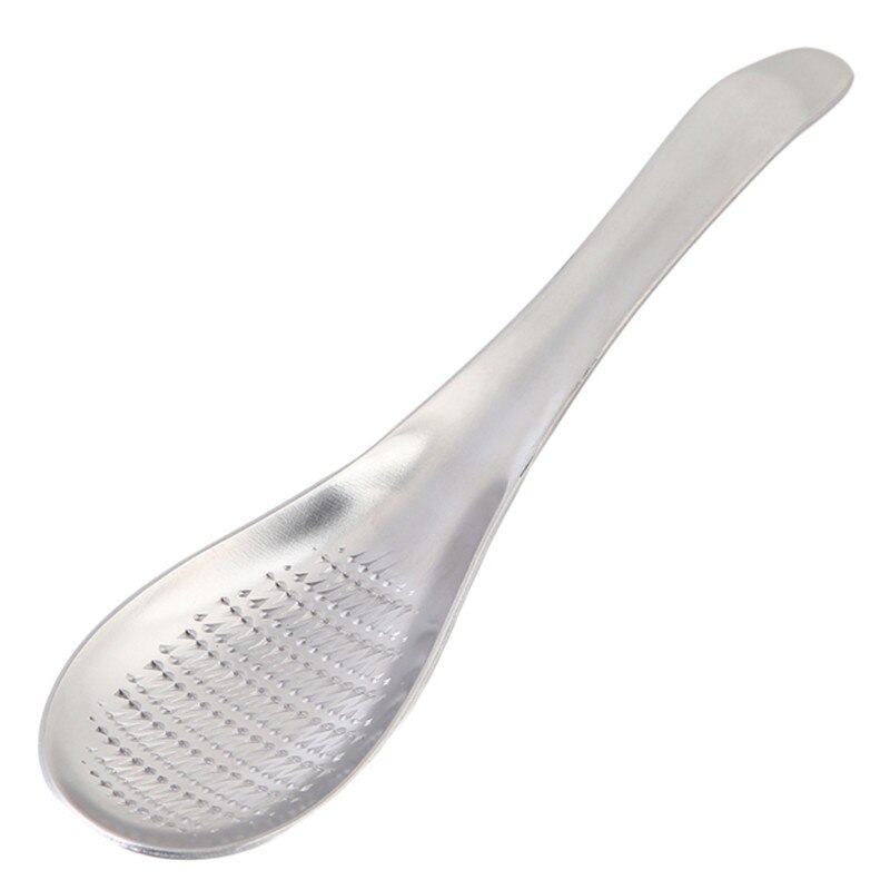 Stainless Steel Spoon Shape Lemon Zester Mixer Ginger Grater Wasabi Garlic Grinding Tools Cheese Grater Mixing Spoon