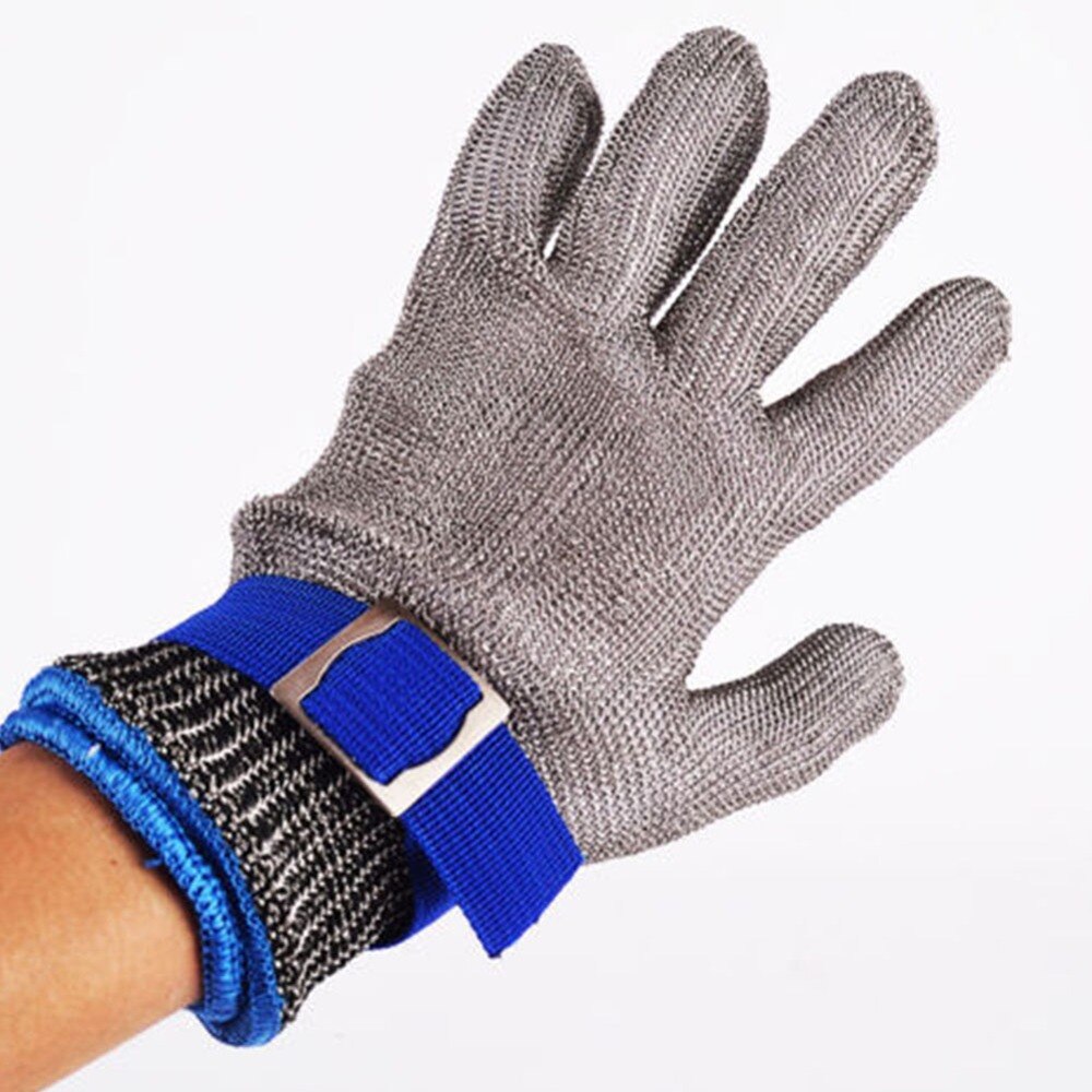 Neue Heiße Sicherheits schneiden nachweisen Schützen Handschuh Edelstahl Metall Gittergewebe Metzger Handschuhe Hohe Leistung Ebene 5 Schutz