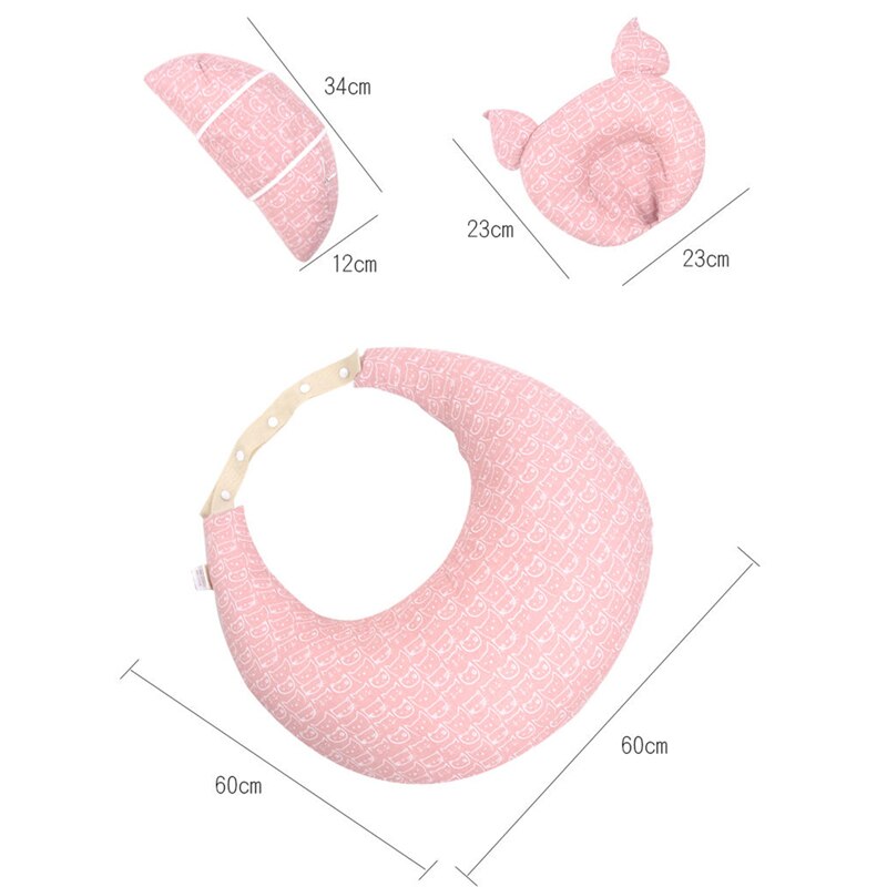 Coussin d'allaitement bébé maternité allaitement multifonction réglable coussin infantile -né alimentation couche lavable couverture