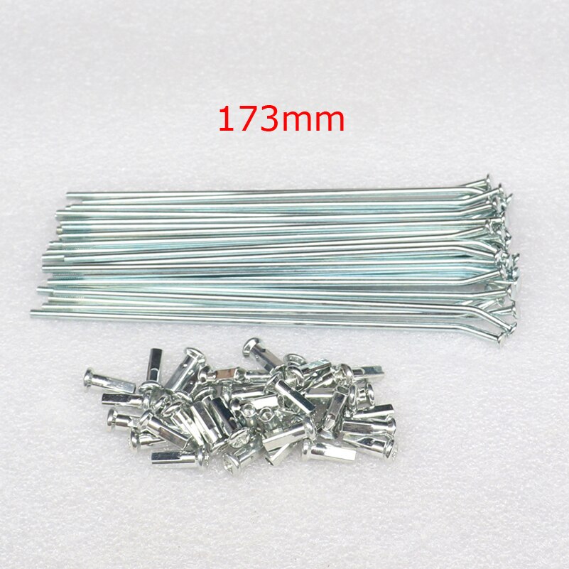 8G 36 pcs Hub spokes With nuts for Dirt Bike Front Or Rear Wheel Rims C Style Rim Hub Only: 8G 173mm