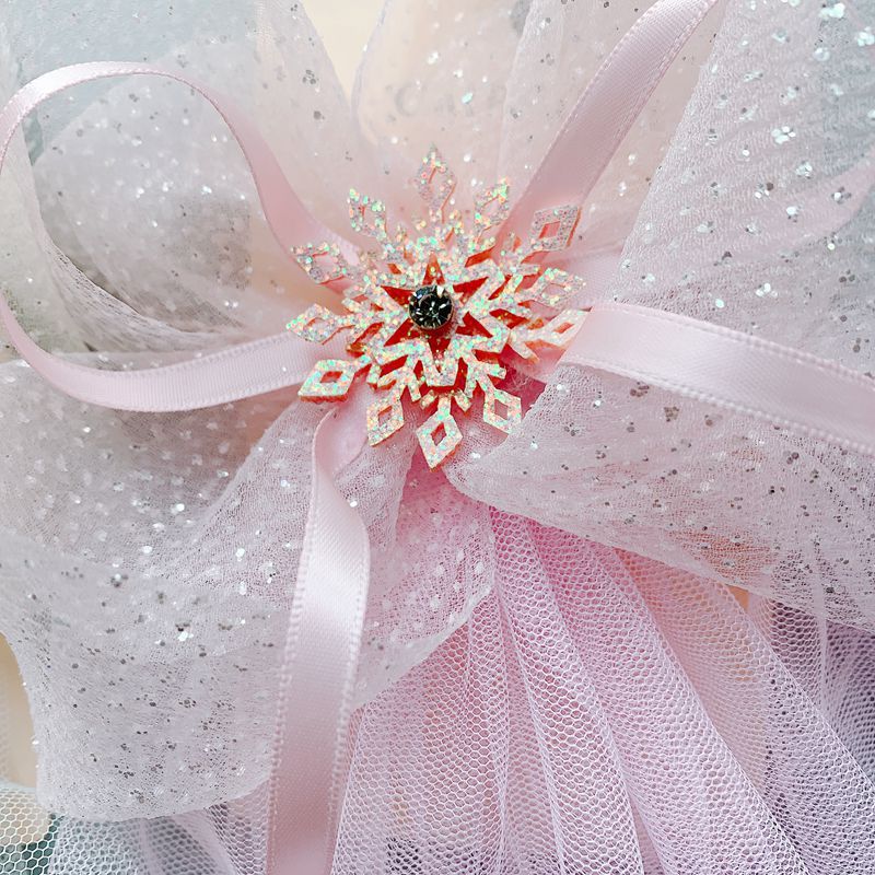 Kinderen Haaraccessoires Grote Haarspeld Ice Sneeuw Garen Bruiloft Bloem Meisje Grote Haarspeld