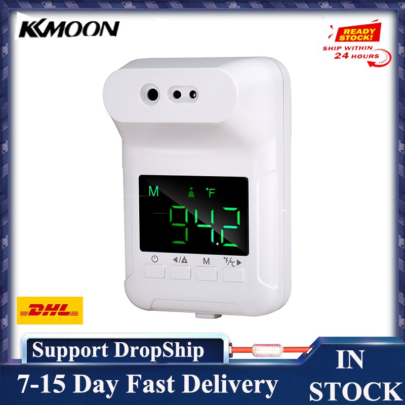 Non-contact IR Infrared Sensor Forehead Hanging Wall Mount LCD Digital Infrared Thermometer High Precision Temperature: type 4