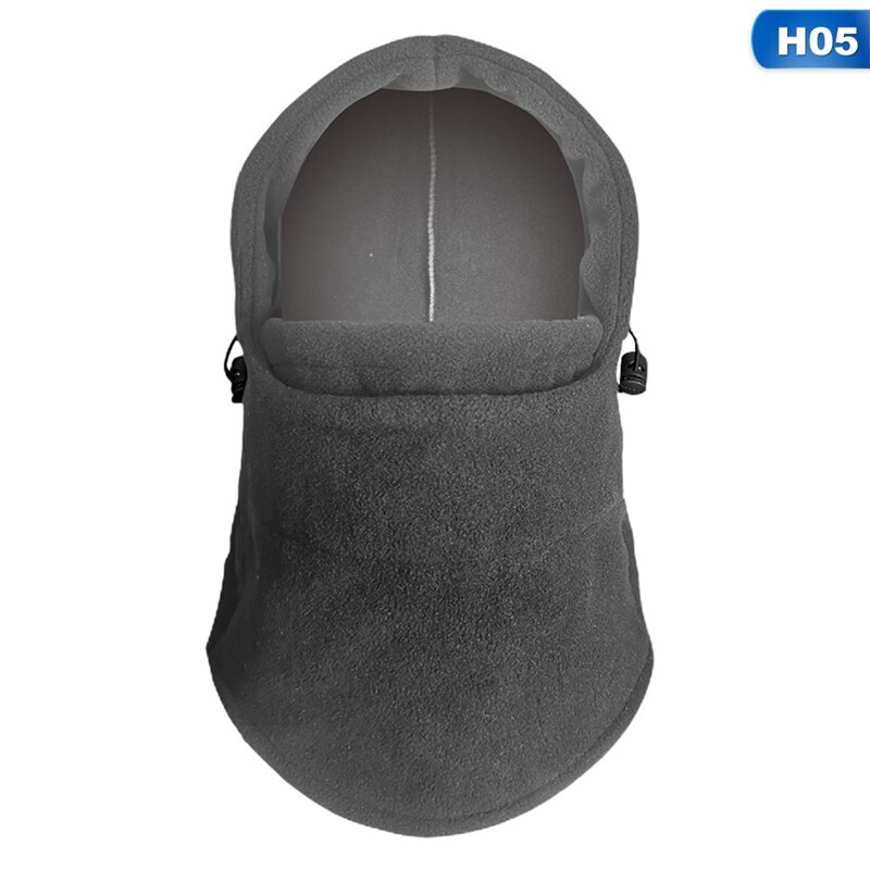 Winter winddichte wandelmutsen heren warme thermische fleece bivakmutsen gezichtsbedekkende mutsen ski fiets motor nekwarmer helm muts: H05