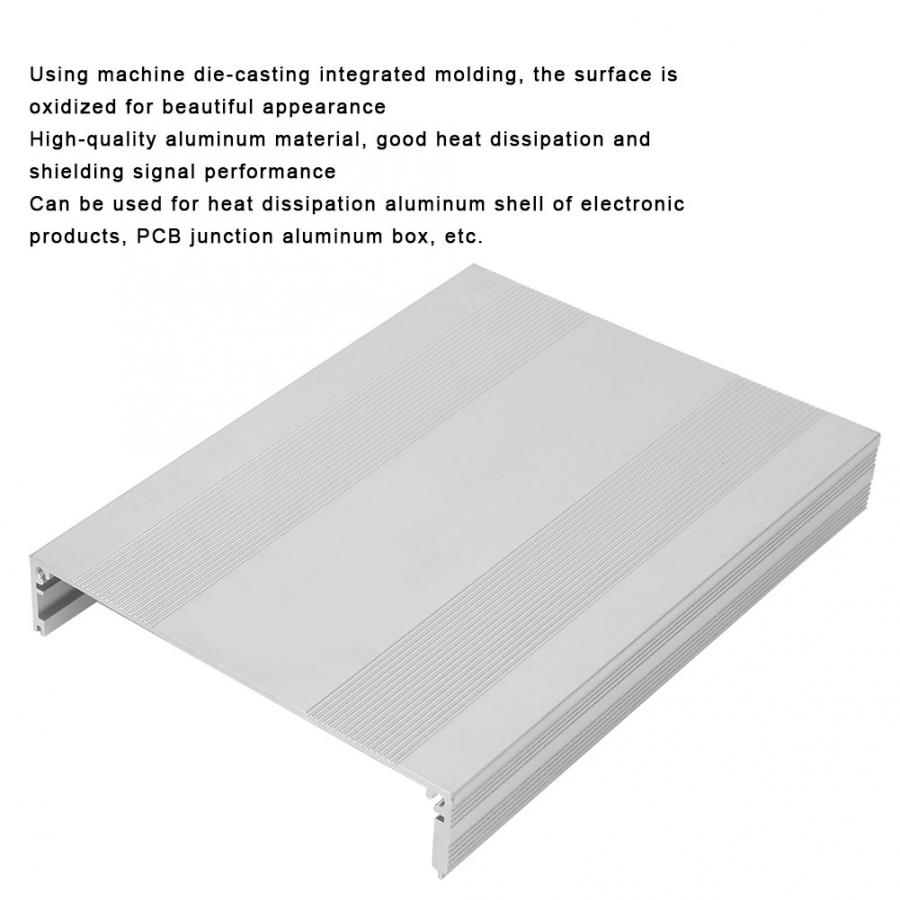 Electrical Box Aluminum Project Box Split-Type Matte Silver Enclosure Case DIY PCB Junction Casing 54x145x200mm
