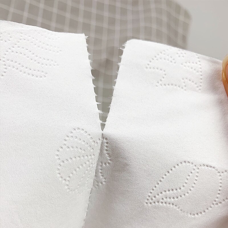 Toilet Paper 4 Layers Thickened Tough Durable Soft Paper Towels Tissue Bathroom Prank Paper Tissue Rolling Paper