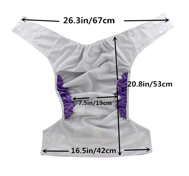 [Sigzagor] – couche-culotte en tissu pour adolescent et adulte, avec poche pour Incontinence, gousset de jambe réutilisable, imperméable, avec insertion, Costume de jeu de rôle ABDL