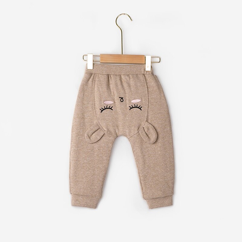 Dear Freebo Baby Pants Cotton Winter Thick Infant Newborn Kids Children Cute Casual Girl Boy Trousers Warm Elastic