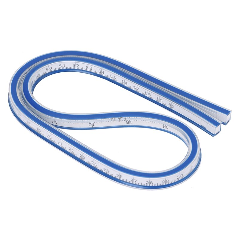 Flexible curva gobernante de redacción herramienta de dibujo de vinilo de plástico 30cm 40cm 50cm 60cm