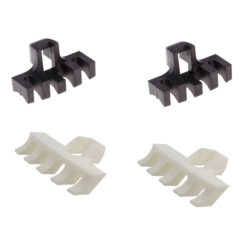 New-4 Pcs racchetta da Badminton che mette insieme le racchette della macchina utensile riduttore di pressione accessorio dell&#39;adattatore dello spargitore di carico: Black white