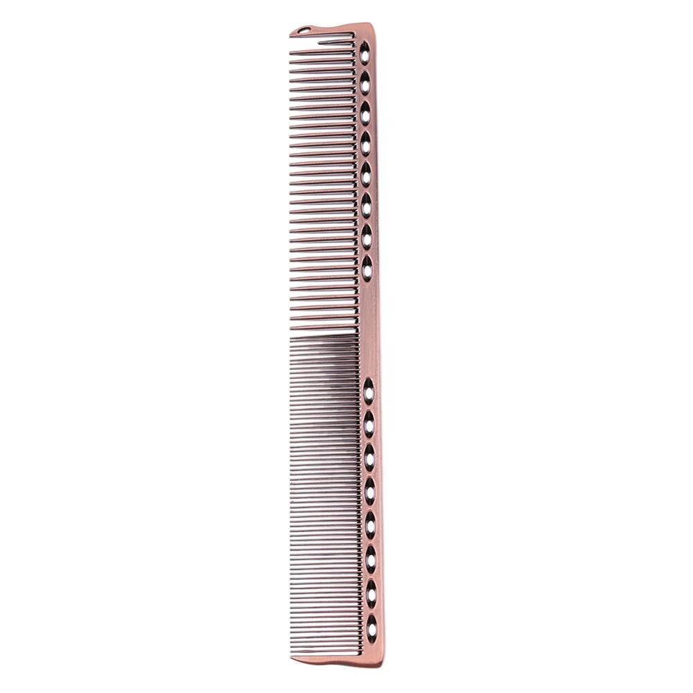 1/2pcs Metal Hair Comb Salon Anti-static Hairdresser Hair Cutting Combs Brush Hair Styling Tools Metal Steel Comb: 02 1pc