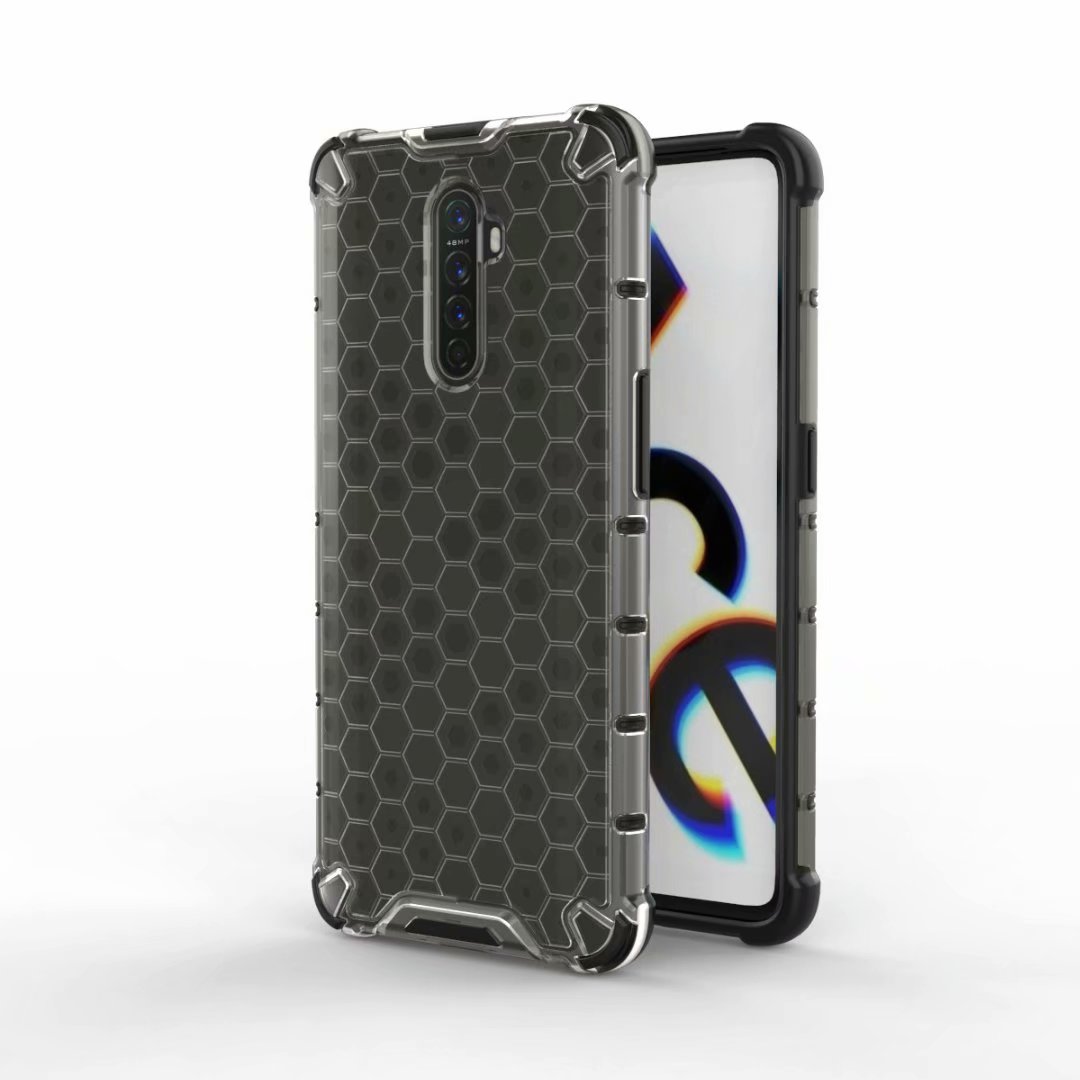 For OPPO Realme X2 Pro Case Soft Silicone Hybrid shockproof Armor protective Back Cover Case for realme x2 pro x2pro shell: black