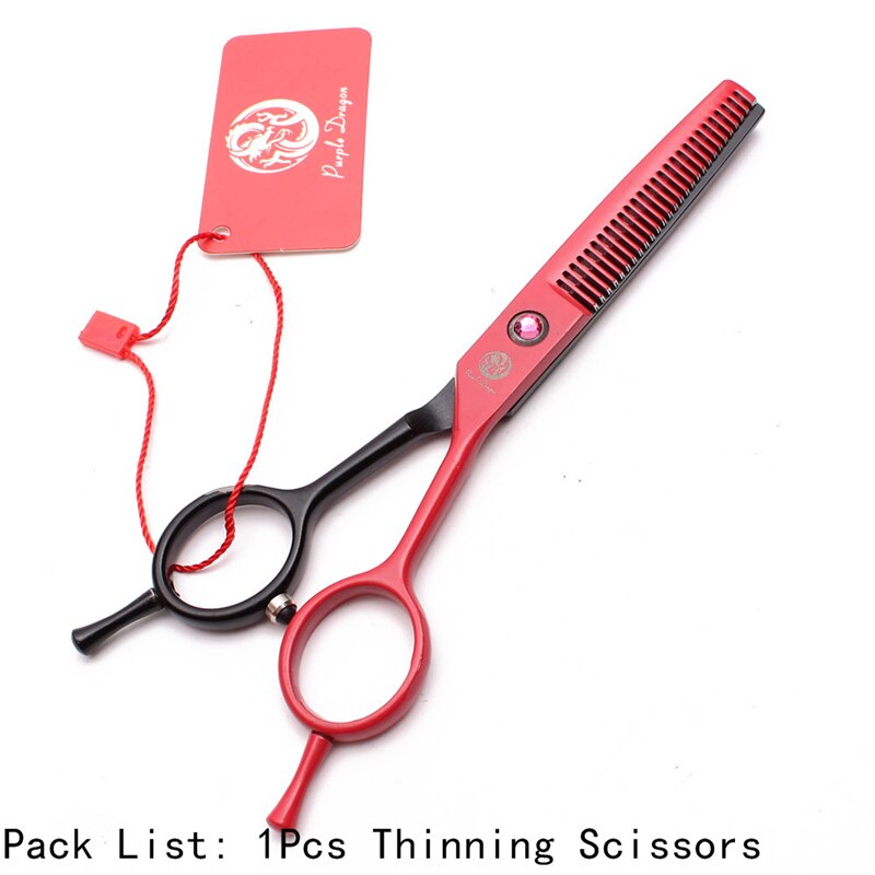5.5" 15.5cm Red&Black Cutting Scissors Thinning Shears Pet Scissors Dog Grooming Scissors Animal Scissors Set Z1012: Z1012 Hong T 5.5N