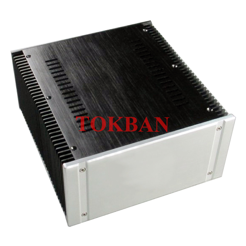 Tokban Audio 2412A 240*120*257mm Aluminum Class A Power Amplifier Chassis Enclosure DIy HIFI Class AB Amp Case Shell