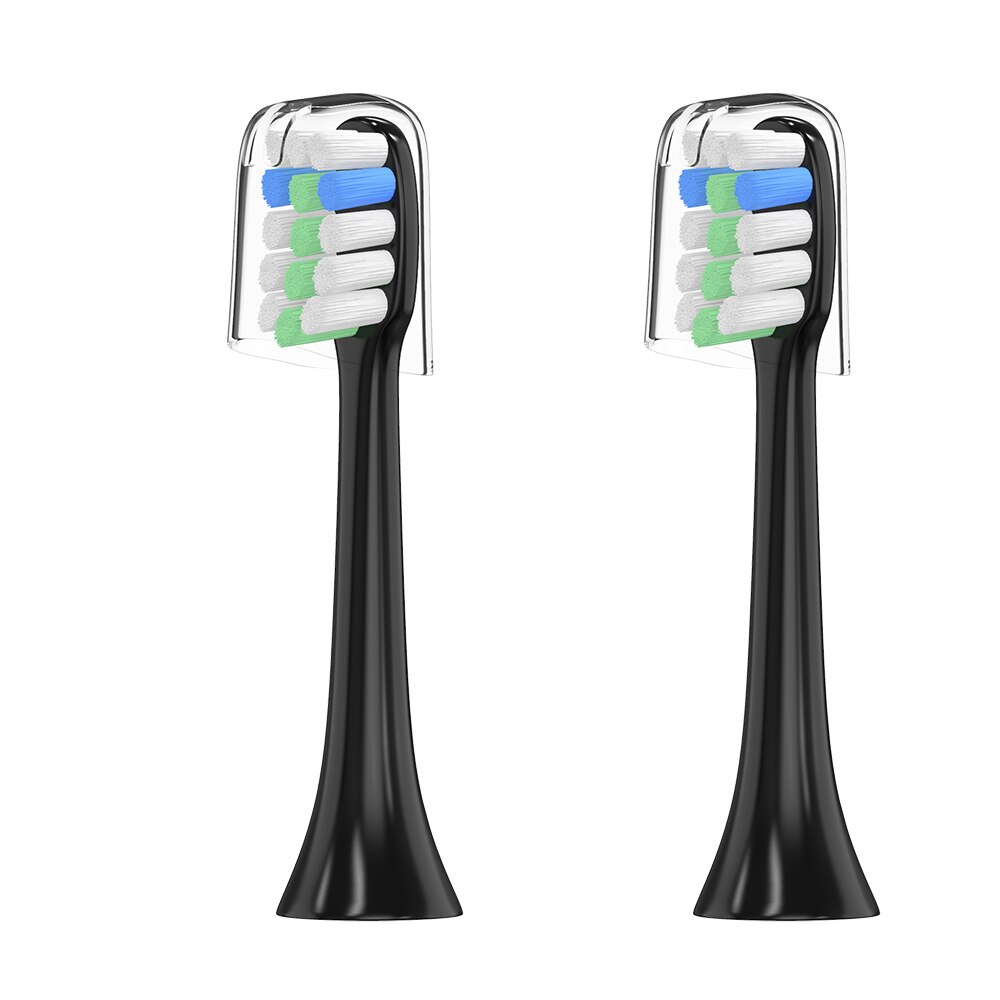 2 Stuks Opzetborstels Voor Automatische Elektrische Sonic Soocas X1 X3 Tandenborstel Voor Xiaomi Diepe Reiniging Tand Opzetborstels