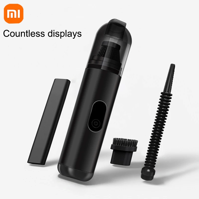 Xiaomi carro aspirador de pó portátil 2-em-1 portátil sem fio aspirador de pó portátil casa carro dupla utilização aspirador de pó novo: Vermelho