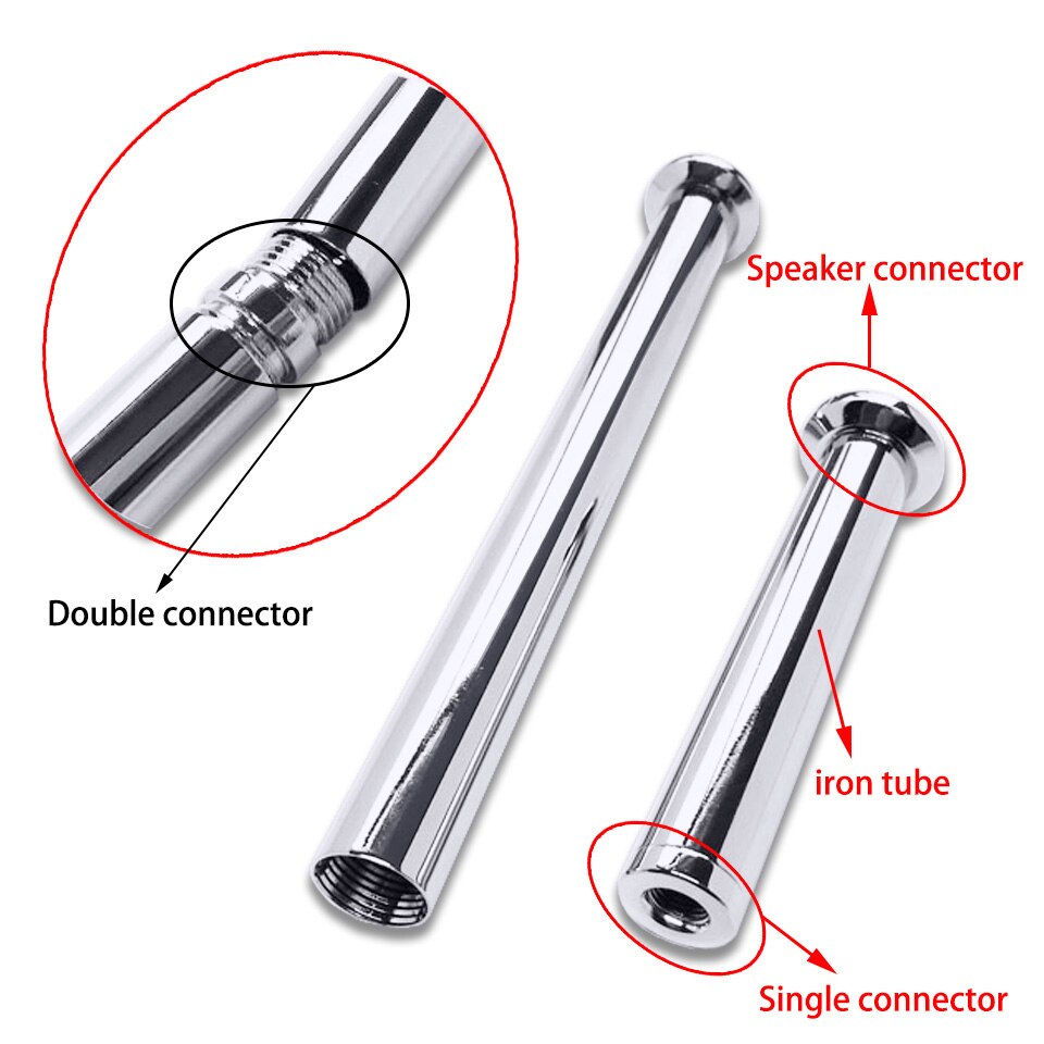 Tubo de ferro de 32mm de diâmetro, tubo reto com dentes internos e acessórios de iluminação para lâmpada de piso e lustre