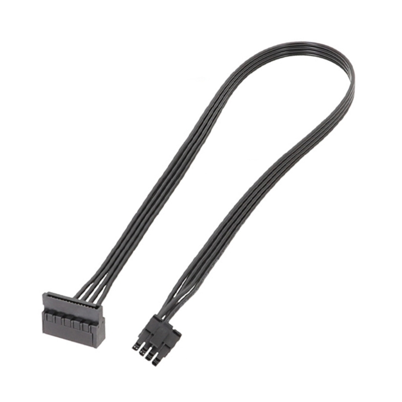 Liten 8- pins till sata-strömkabel moderkort ssd hårddisk strömkabel modulär kabel för  b515 b520 w515 pc: Svart