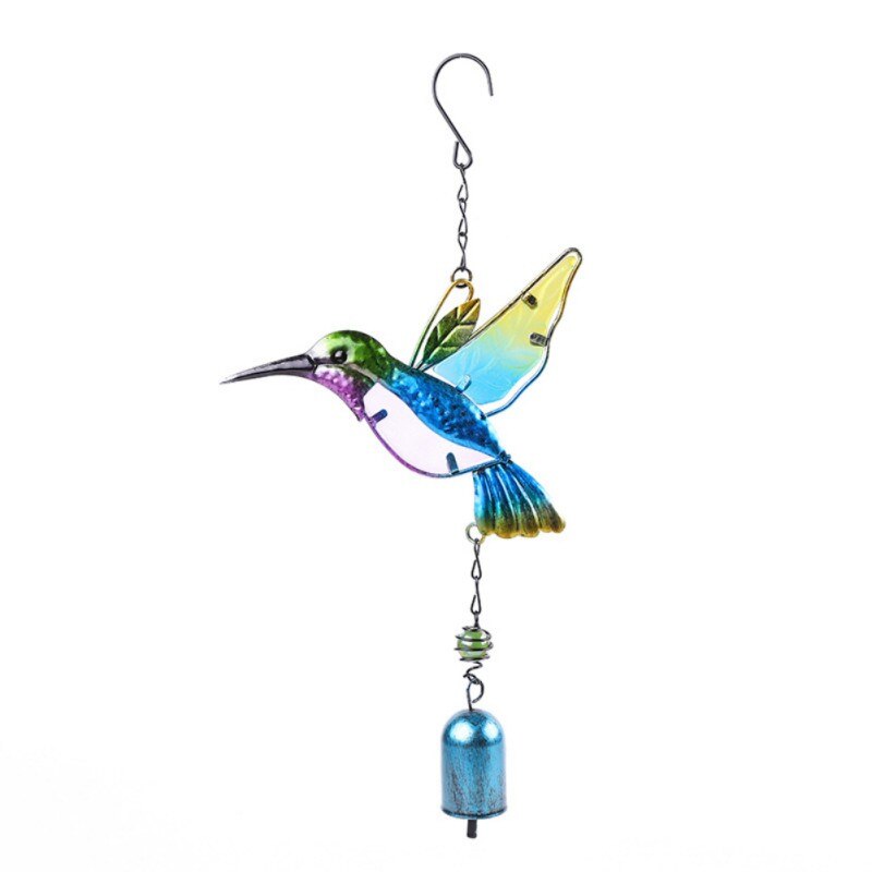 Vogel Wind Chime Voor Muur Raam Deur Wind Bell Opknoping Ornamenten Beeldje Creatieve Metalen Windgong Bel Miniatuur Craft: A1