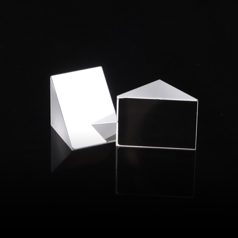 Right-angle Prism 10mm Bevel Aluminized External Reflecting Prism Mirror Optical Glass K9 Material